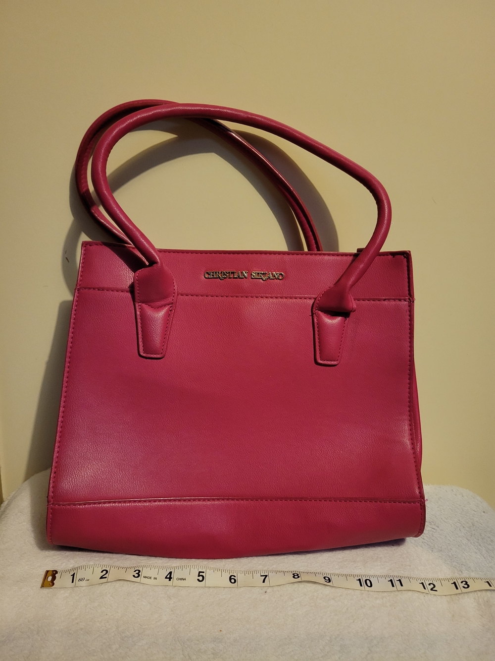 Christian Siriano Hot Pink Double-Handle Tote